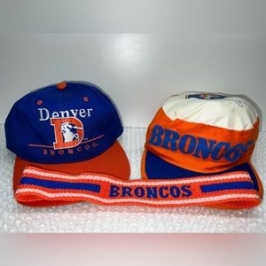 Denver Broncos 1990’s Vintage Hats & Headband